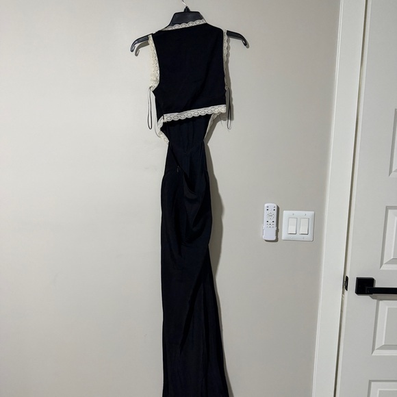 Princess Polly Keila Maxi Black Dress Size 2 - Picture 4 of 5